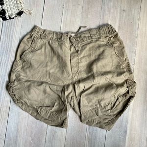 Joe Fresh Khaki-Colored Linen Shorts